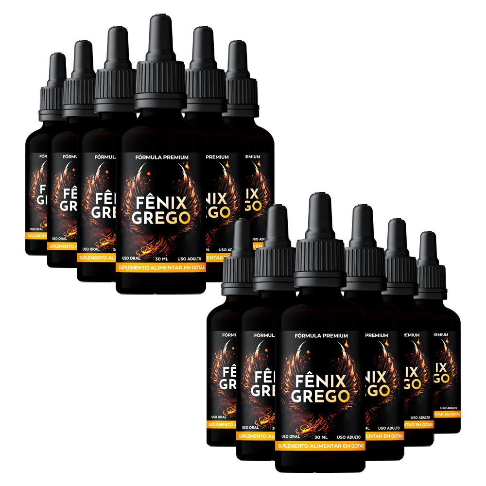 12 frascos Fênix Grego